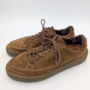 Fly London Ronn Men's Suede Lifestyle Sneakers Shoes Brown Size US13 EU46